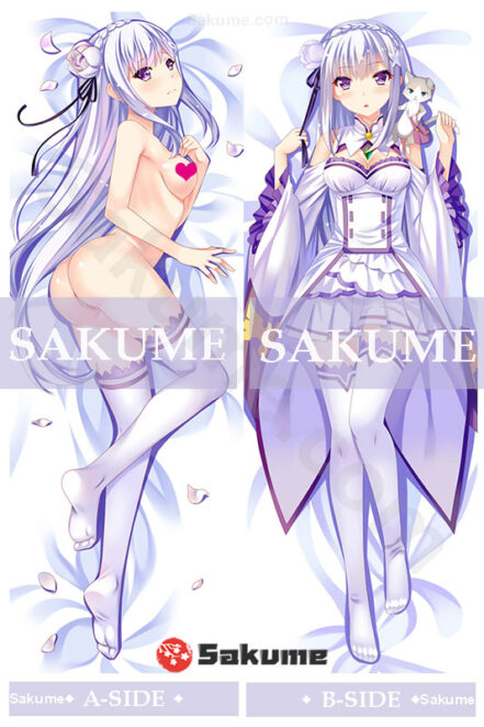 Buy Emilia Dakimakura Naked Anime Body Pillow Re Zero Body Pillow Sakume